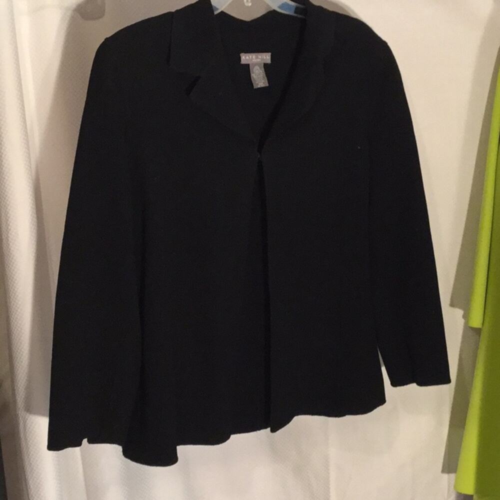 Kate Hill 💯 wool black jacket 18 worn once